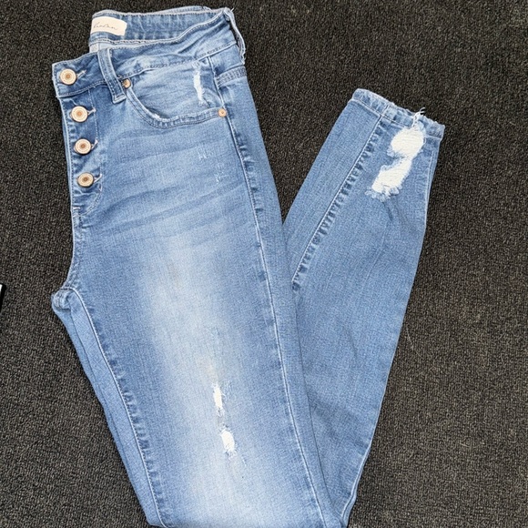 Kancan high waisted distressed skinny jean - Picture 3 of 4